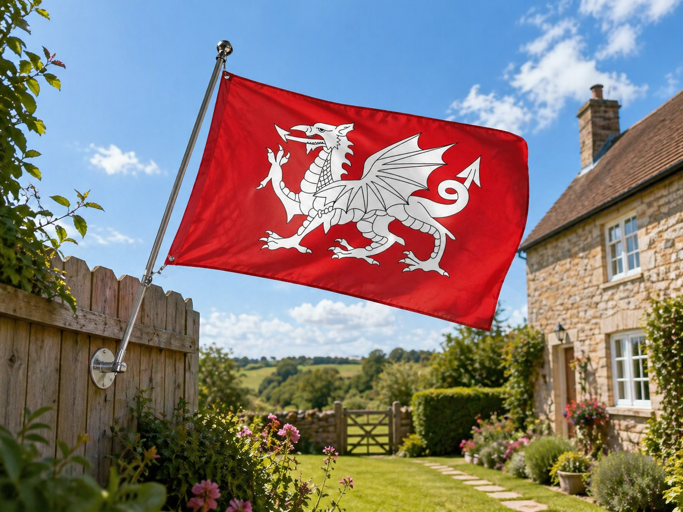 Wall-mount - Flagpole