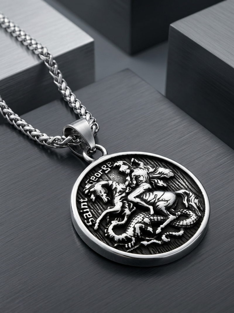 Saint George — Pendant in 316L Steel
